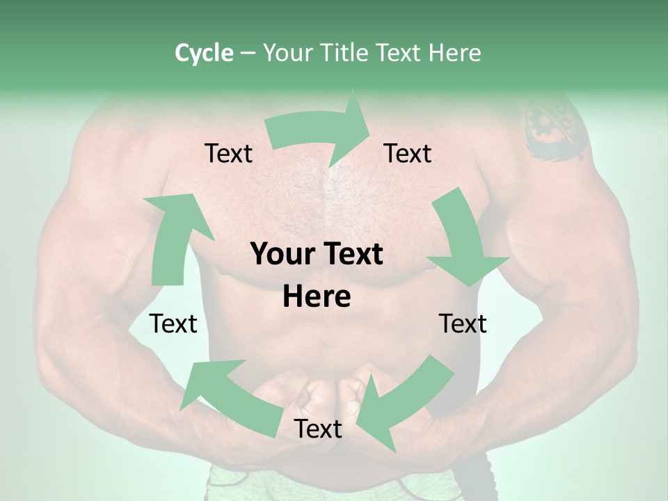 A Man With His Hands On His Chest PowerPoint Template