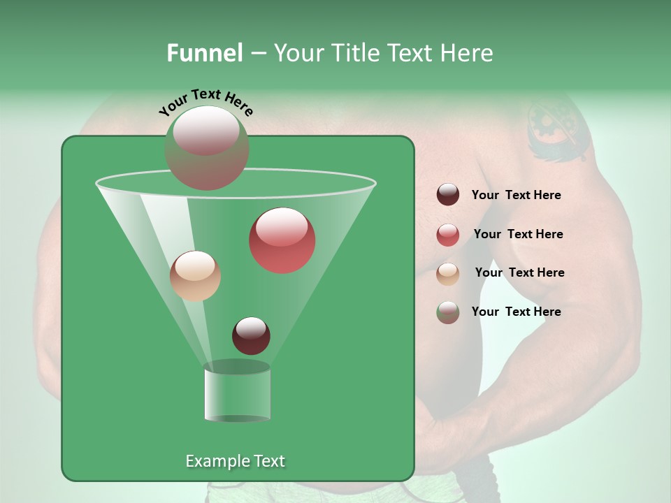 A Man With His Hands On His Chest PowerPoint Template