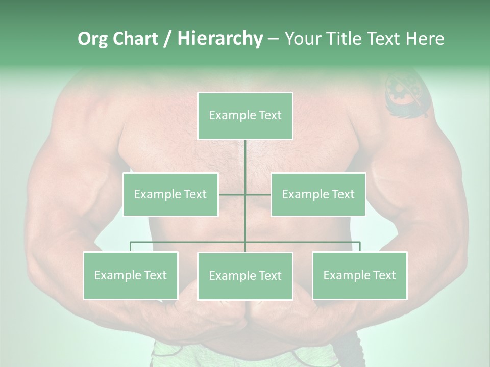 A Man With His Hands On His Chest PowerPoint Template