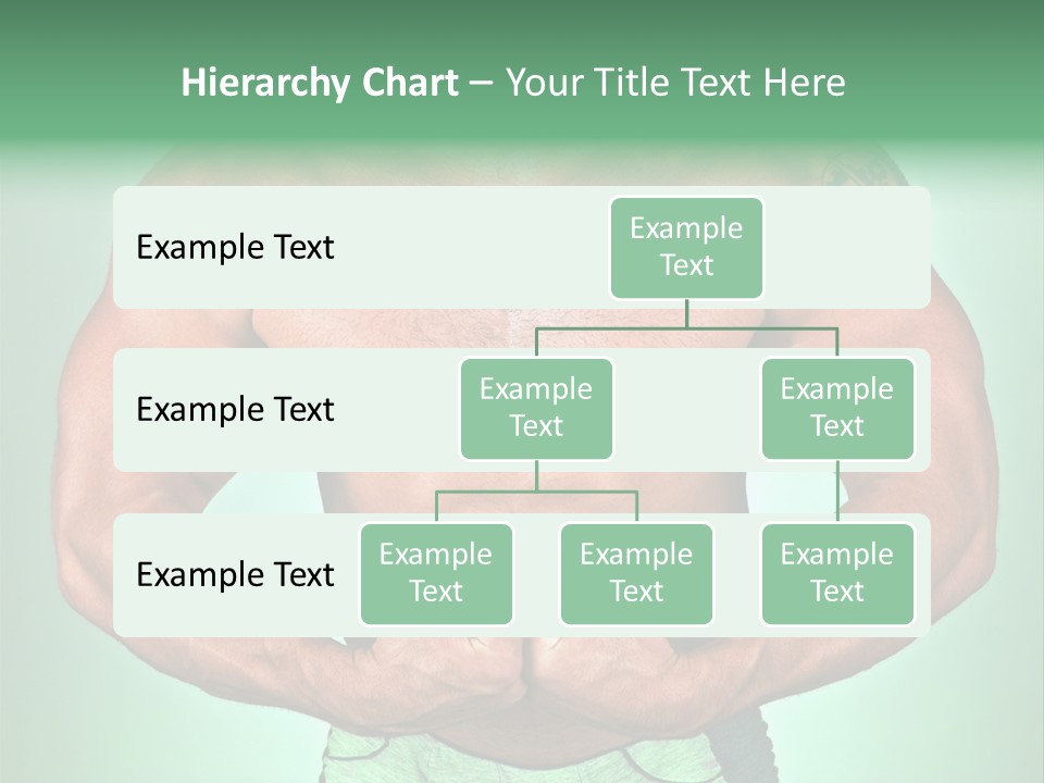 A Man With His Hands On His Chest PowerPoint Template