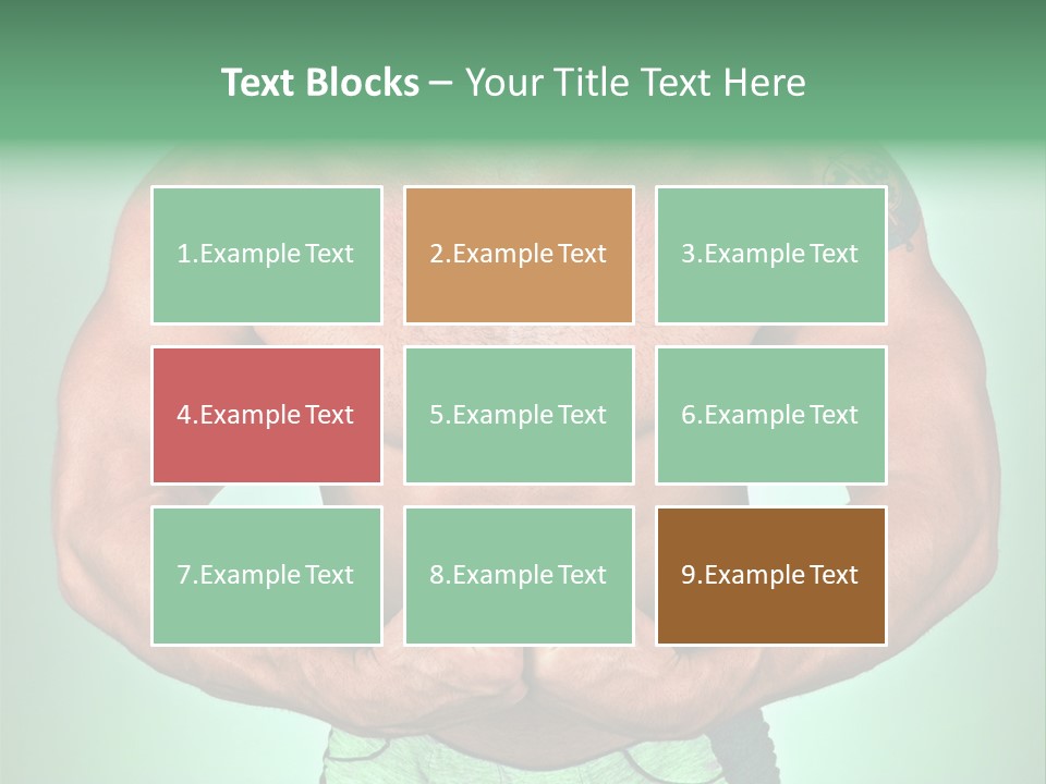 A Man With His Hands On His Chest PowerPoint Template