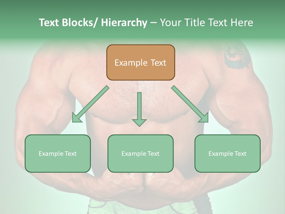 A Man With His Hands On His Chest PowerPoint Template