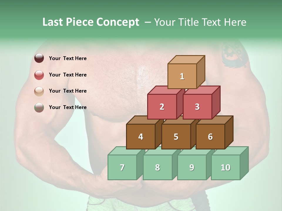 A Man With His Hands On His Chest PowerPoint Template