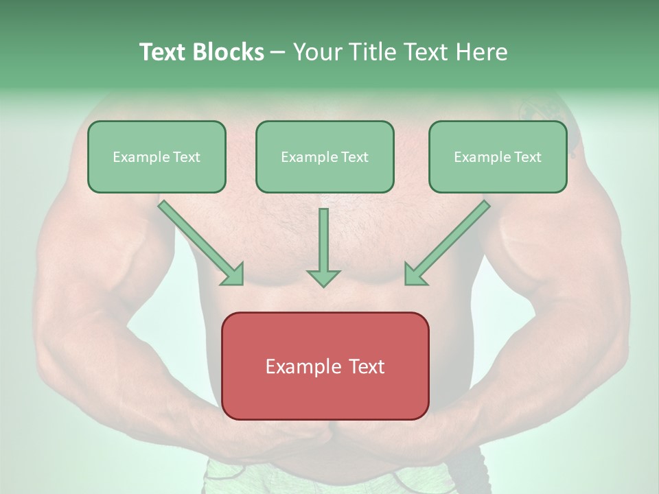 A Man With His Hands On His Chest PowerPoint Template