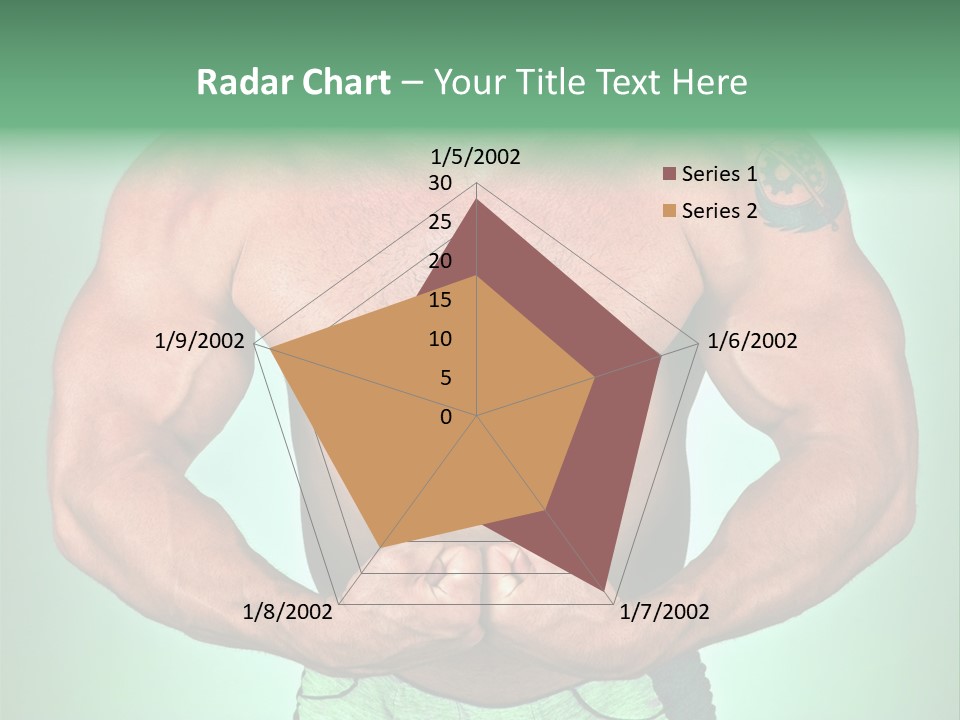A Man With His Hands On His Chest PowerPoint Template