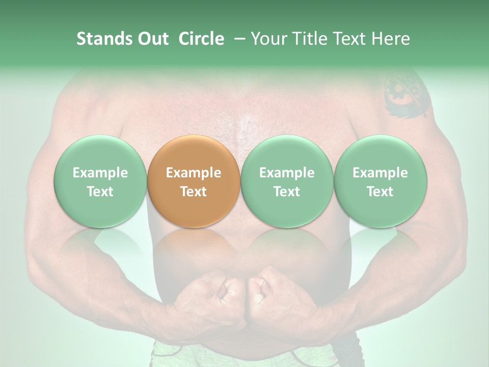 A Man With His Hands On His Chest PowerPoint Template