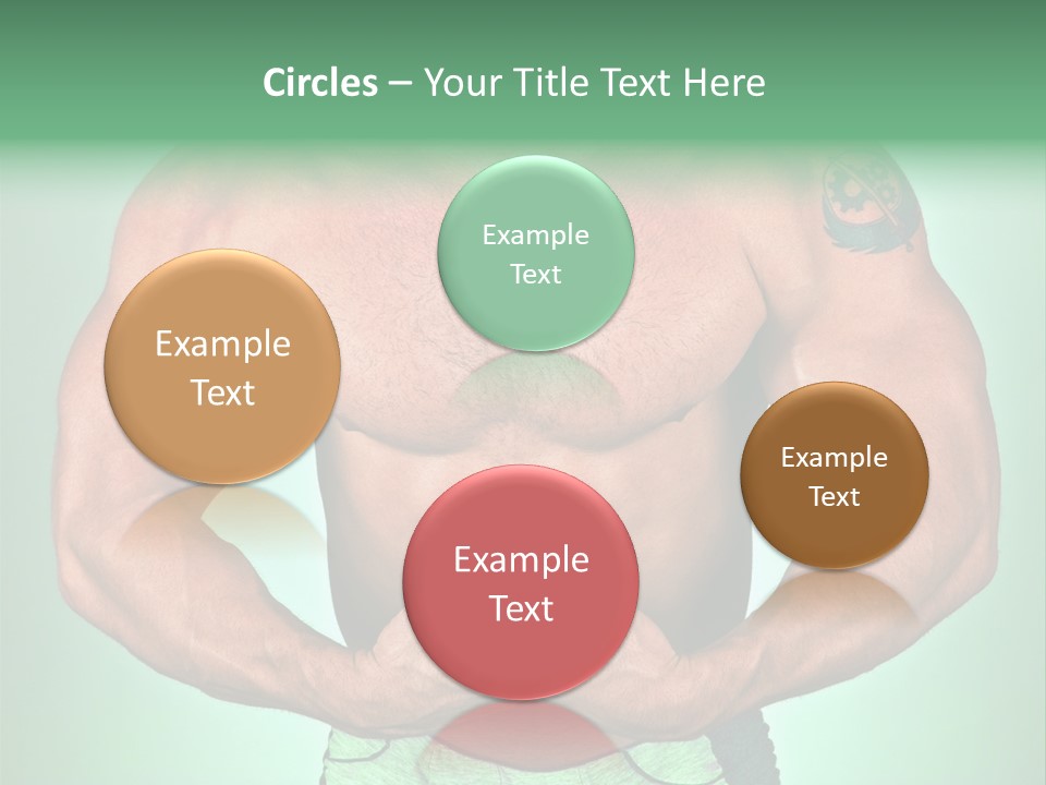 A Man With His Hands On His Chest PowerPoint Template