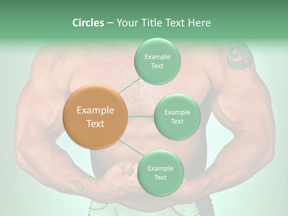A Man With His Hands On His Chest PowerPoint Template