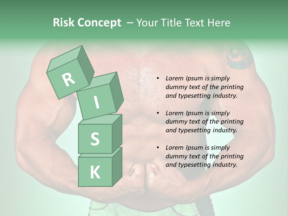 A Man With His Hands On His Chest PowerPoint Template