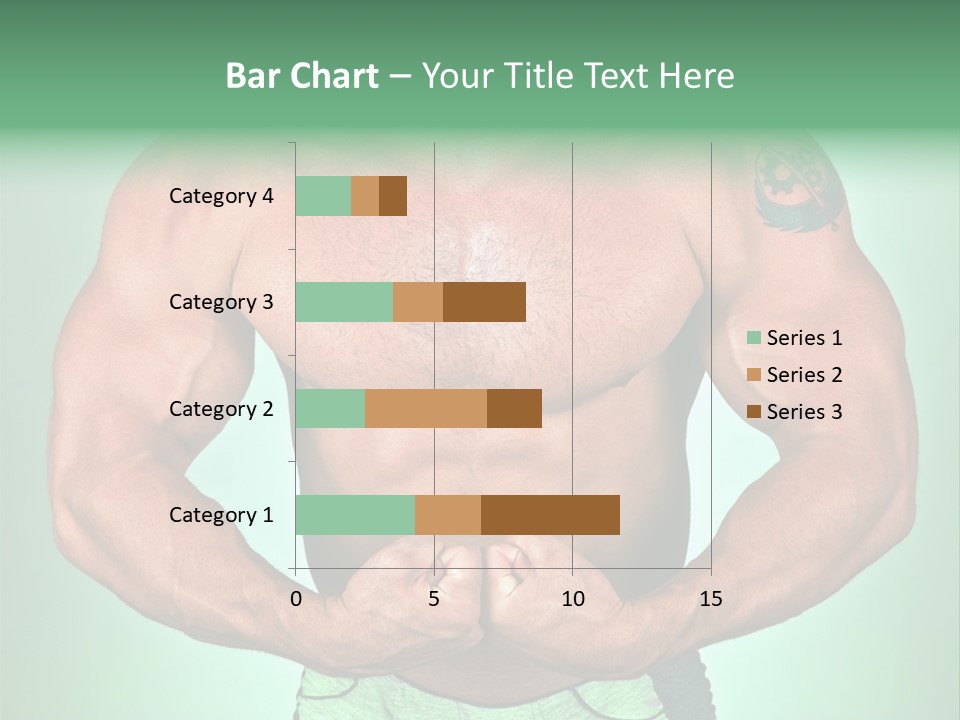 A Man With His Hands On His Chest PowerPoint Template