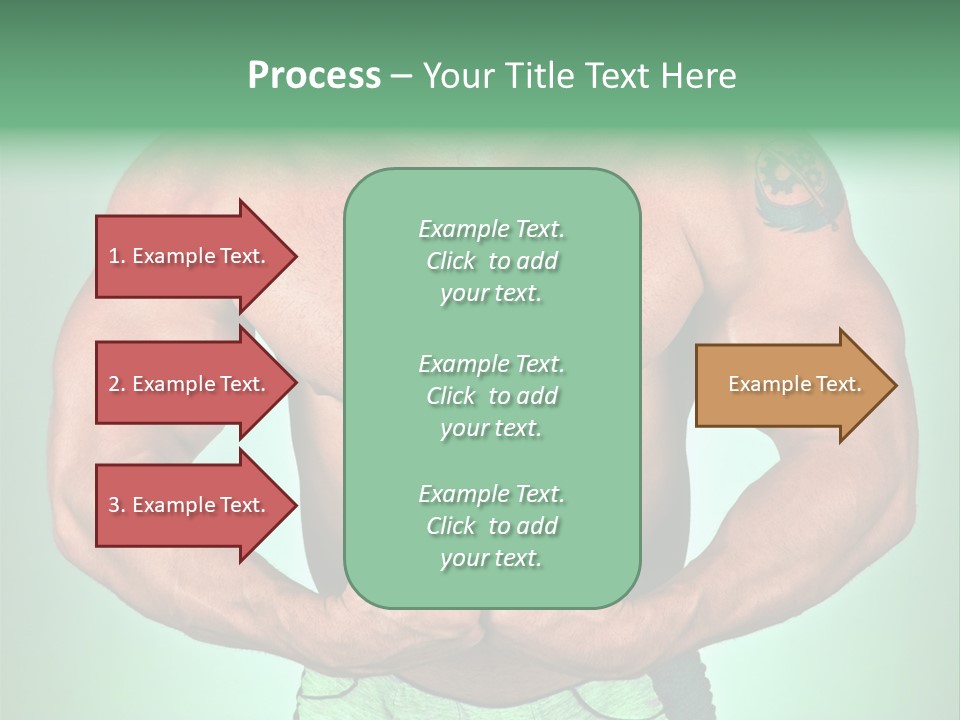A Man With His Hands On His Chest PowerPoint Template