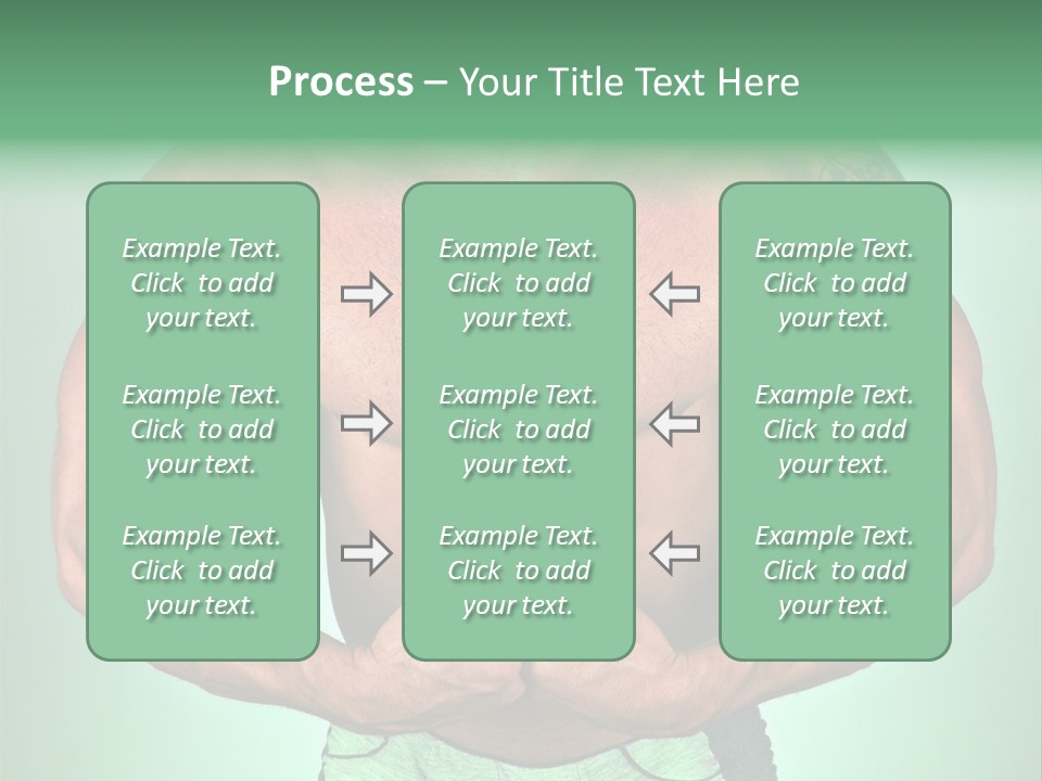 A Man With His Hands On His Chest PowerPoint Template