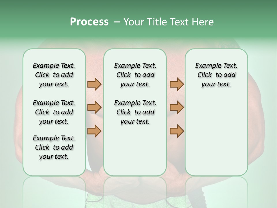 A Man With His Hands On His Chest PowerPoint Template