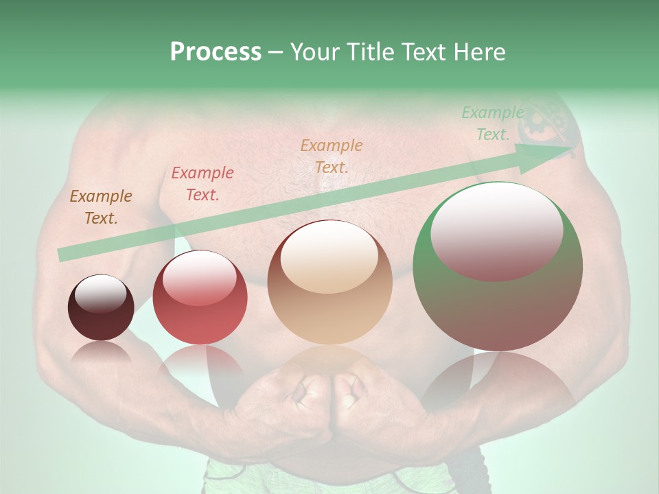 A Man With His Hands On His Chest PowerPoint Template