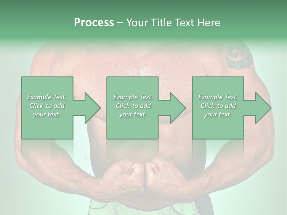 A Man With His Hands On His Chest PowerPoint Template