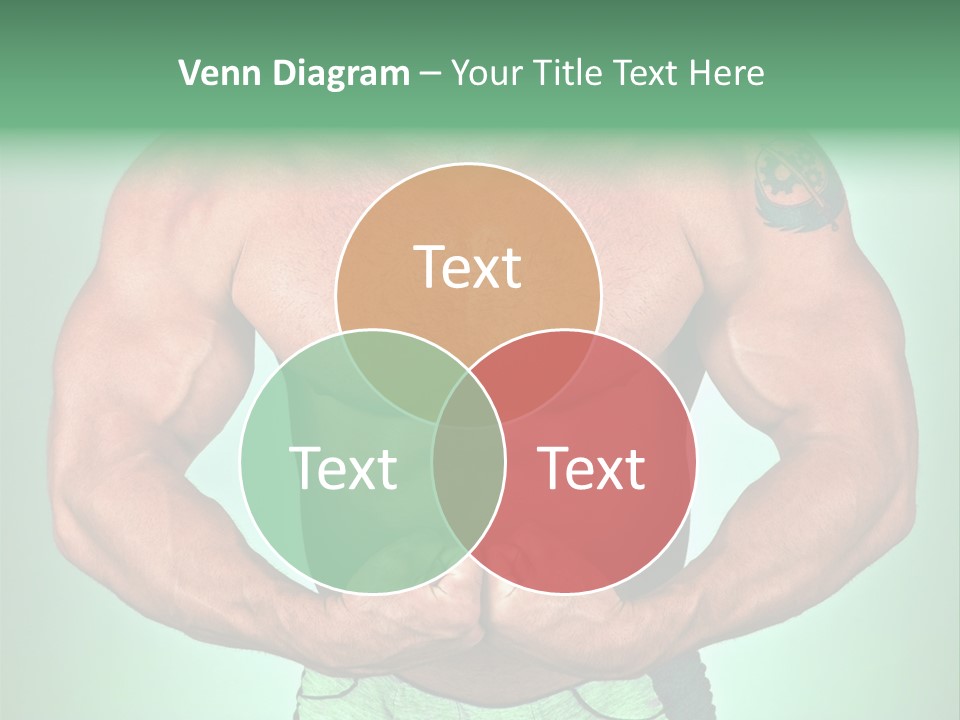 A Man With His Hands On His Chest PowerPoint Template