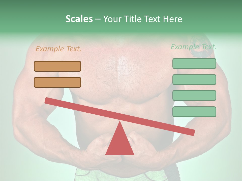 A Man With His Hands On His Chest PowerPoint Template
