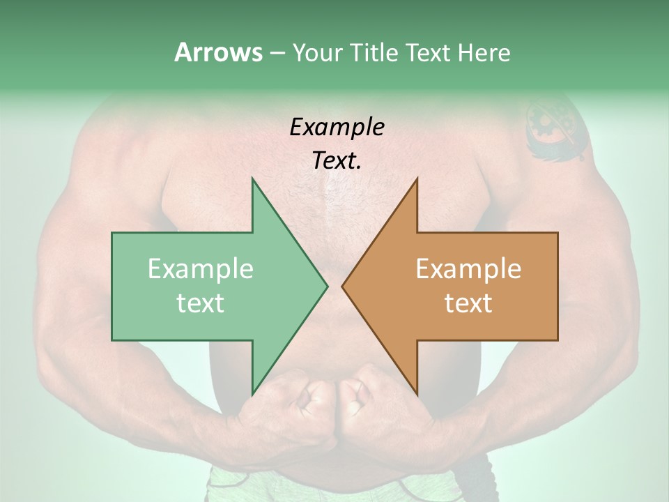 A Man With His Hands On His Chest PowerPoint Template