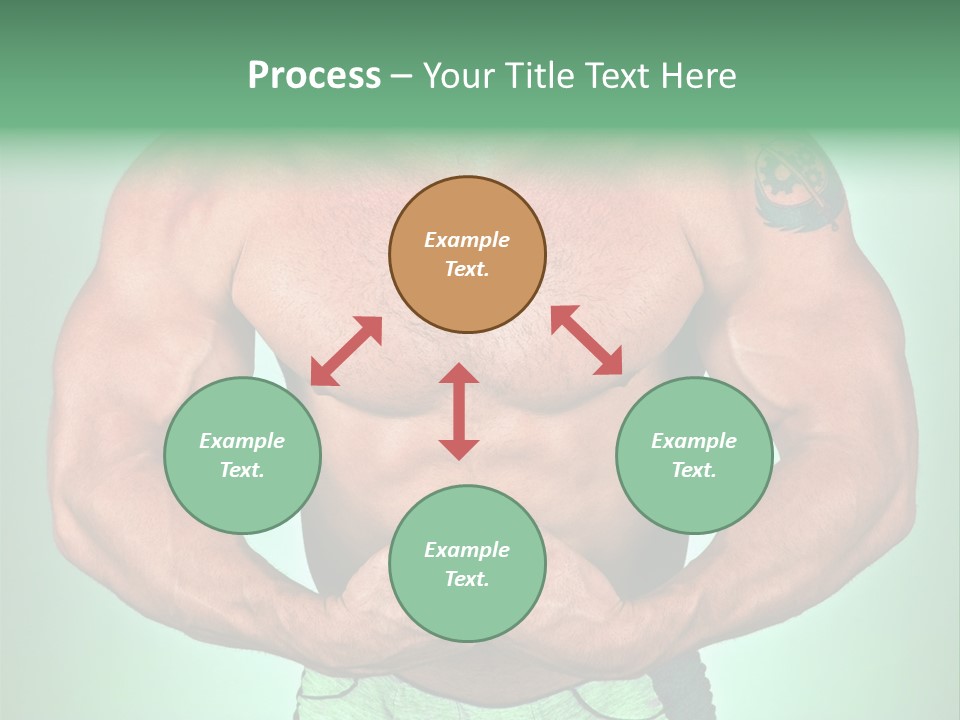 A Man With His Hands On His Chest PowerPoint Template