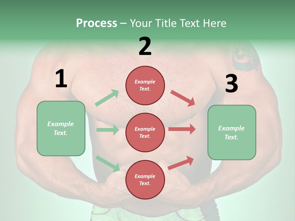 A Man With His Hands On His Chest PowerPoint Template