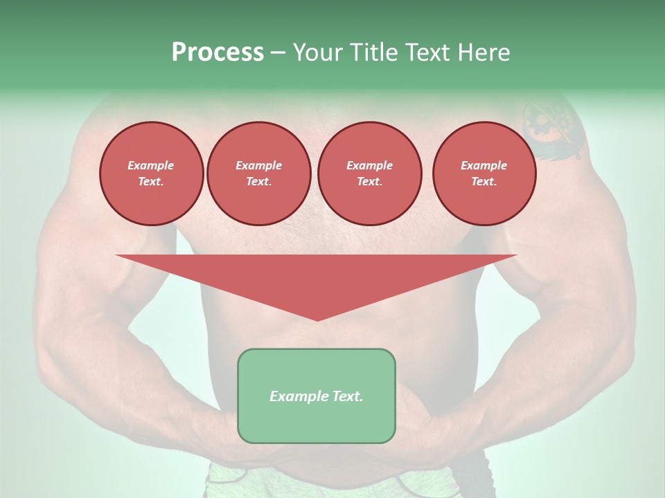 A Man With His Hands On His Chest PowerPoint Template