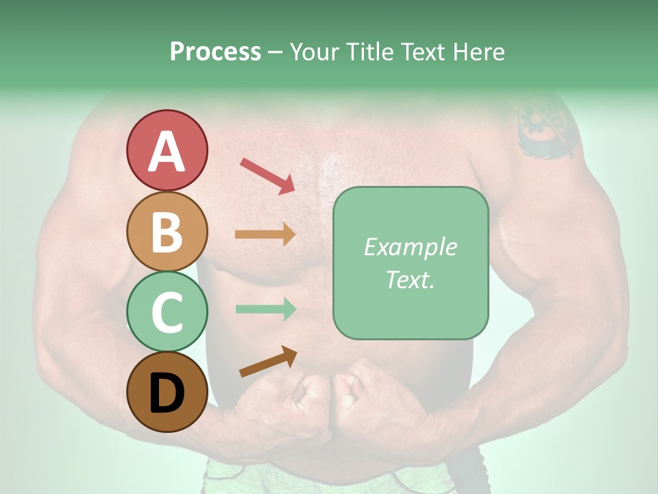 A Man With His Hands On His Chest PowerPoint Template