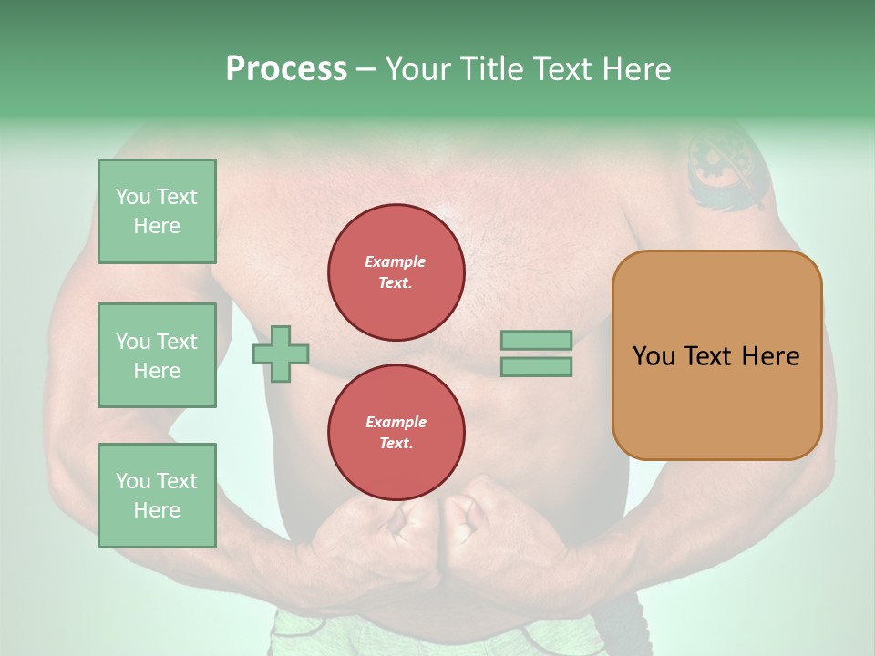 A Man With His Hands On His Chest PowerPoint Template