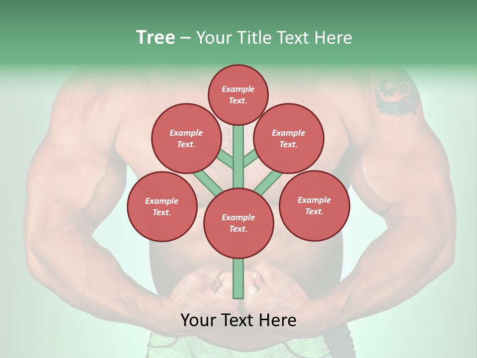 A Man With His Hands On His Chest PowerPoint Template