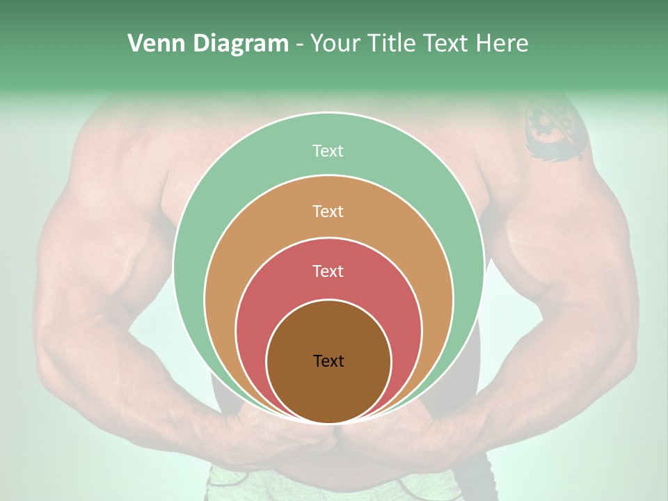 A Man With His Hands On His Chest PowerPoint Template