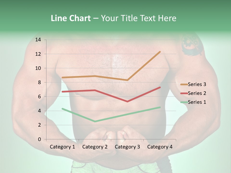 A Man With His Hands On His Chest PowerPoint Template