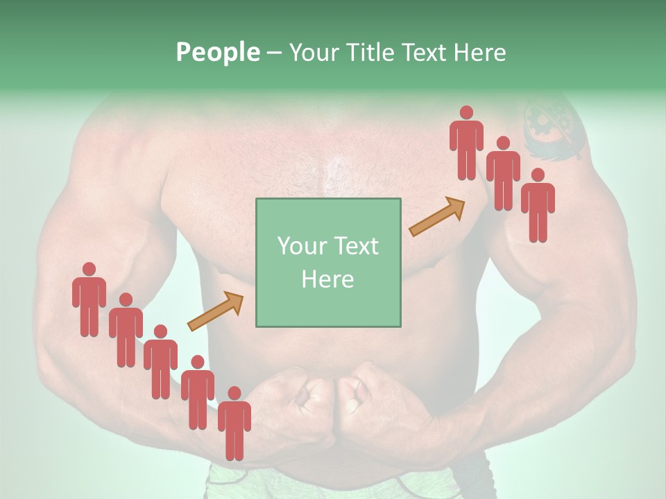 A Man With His Hands On His Chest PowerPoint Template