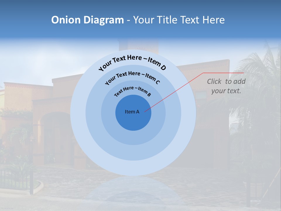Tropical Pool Sky PowerPoint Template