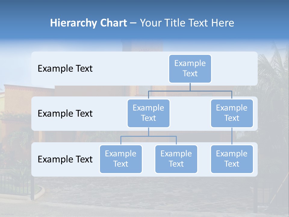 Tropical Pool Sky PowerPoint Template
