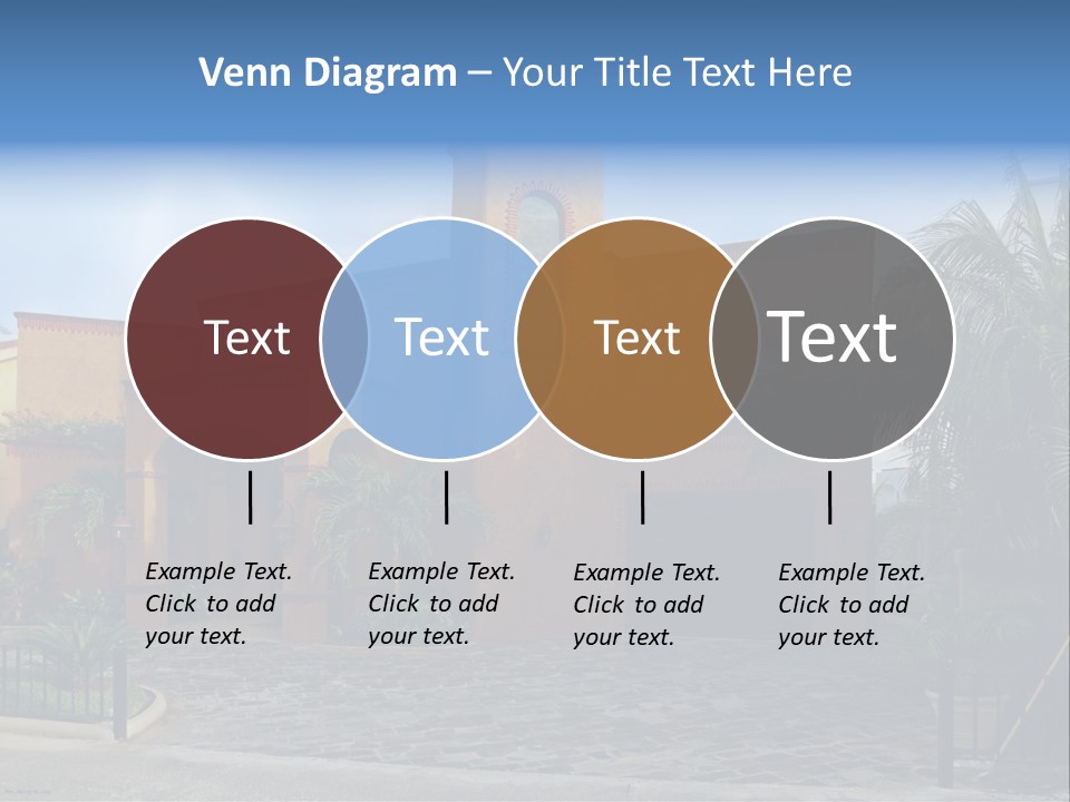 Tropical Pool Sky PowerPoint Template