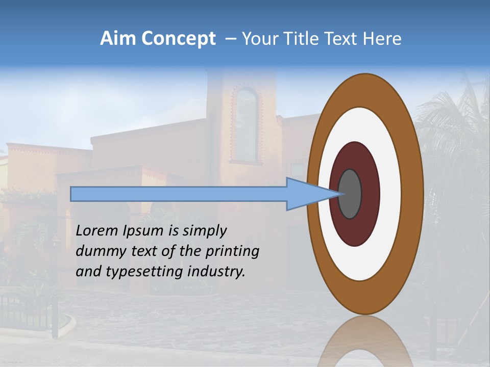 Tropical Pool Sky PowerPoint Template