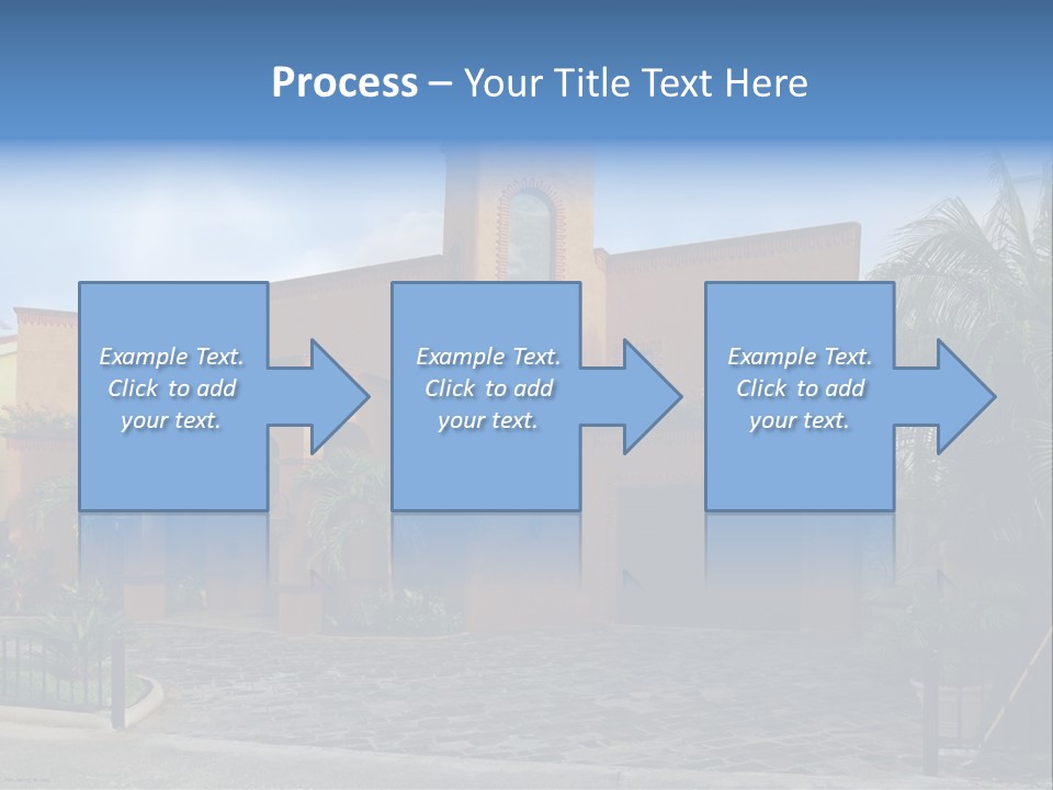 Tropical Pool Sky PowerPoint Template