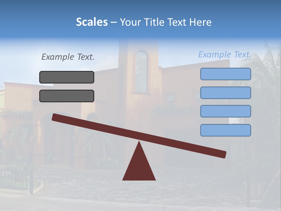 Tropical Pool Sky PowerPoint Template