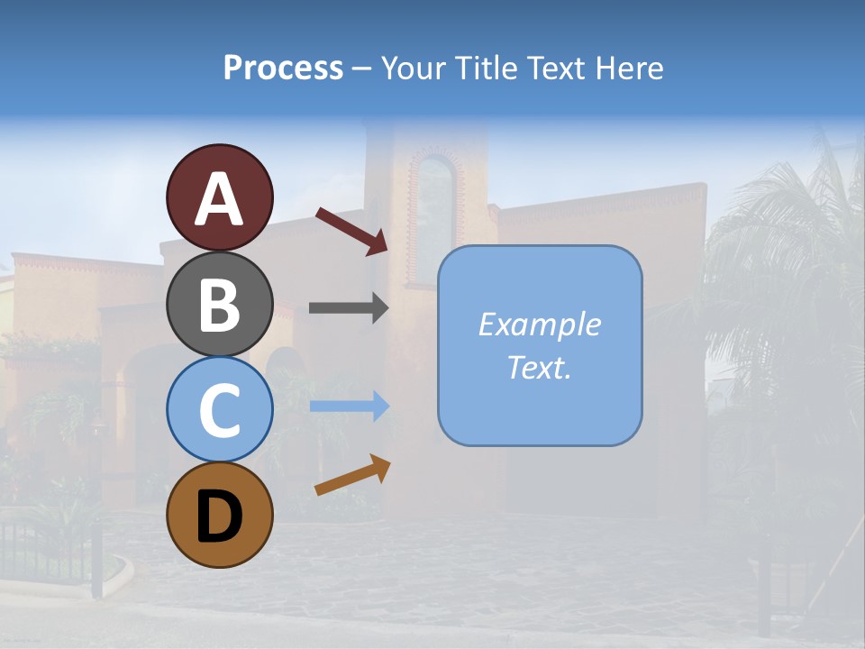 Tropical Pool Sky PowerPoint Template