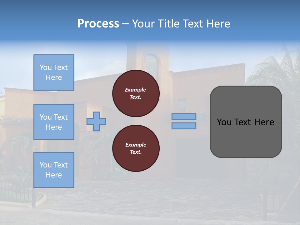 Tropical Pool Sky PowerPoint Template