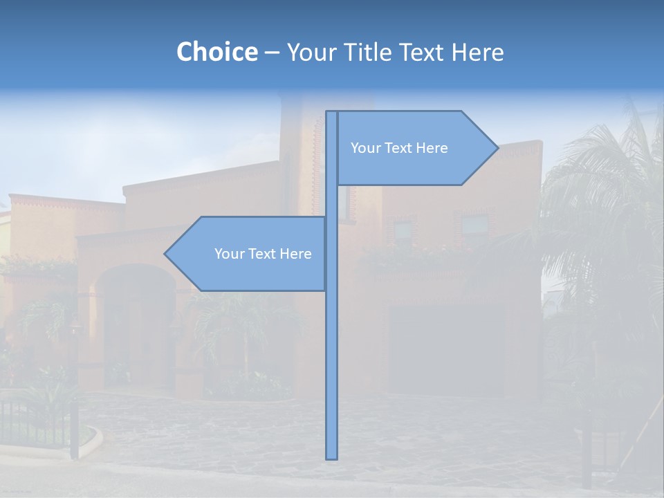 Tropical Pool Sky PowerPoint Template