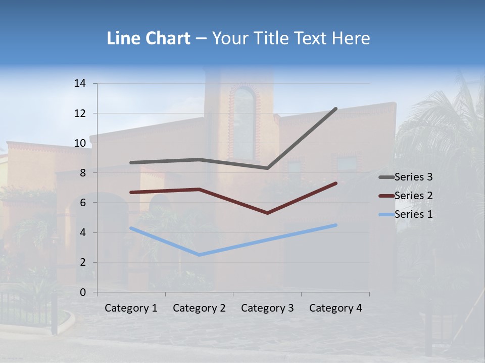 Tropical Pool Sky PowerPoint Template