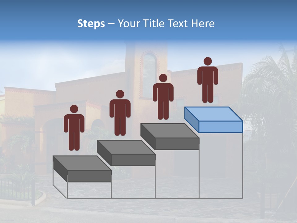 Tropical Pool Sky PowerPoint Template