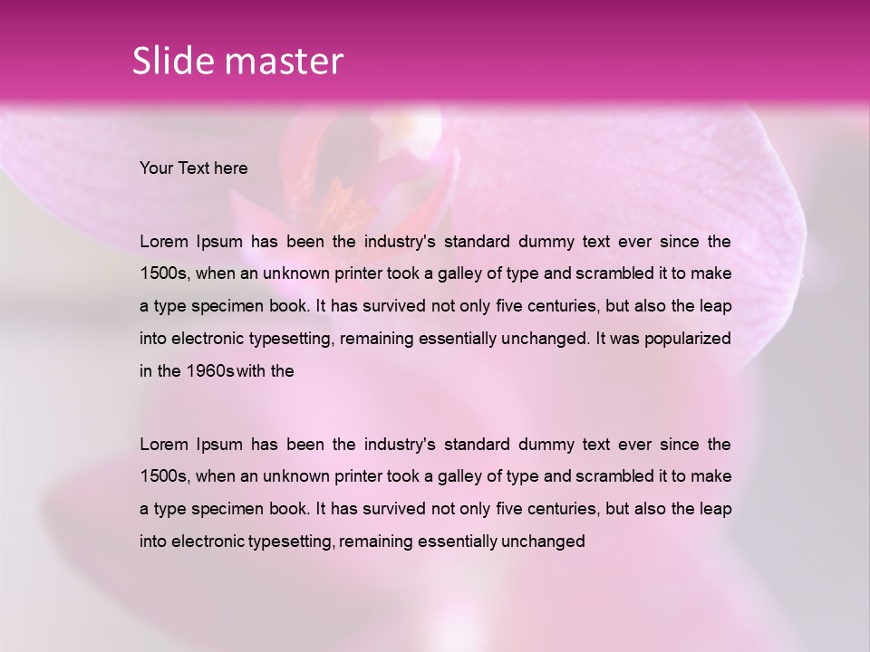 Inflorescence Fragility Ornate PowerPoint Template