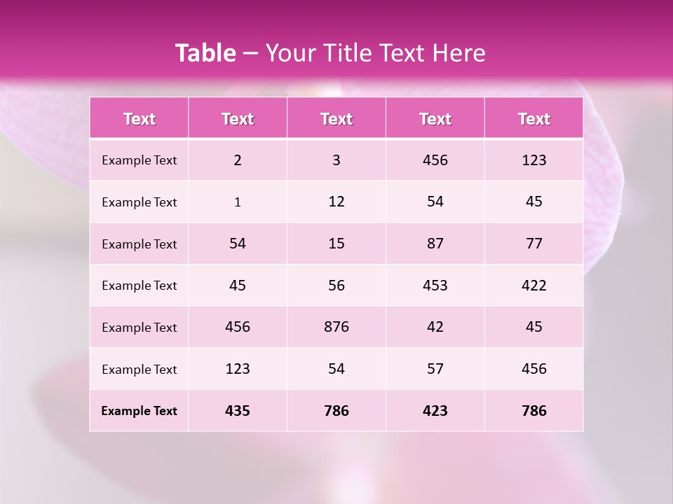 Inflorescence Fragility Ornate PowerPoint Template