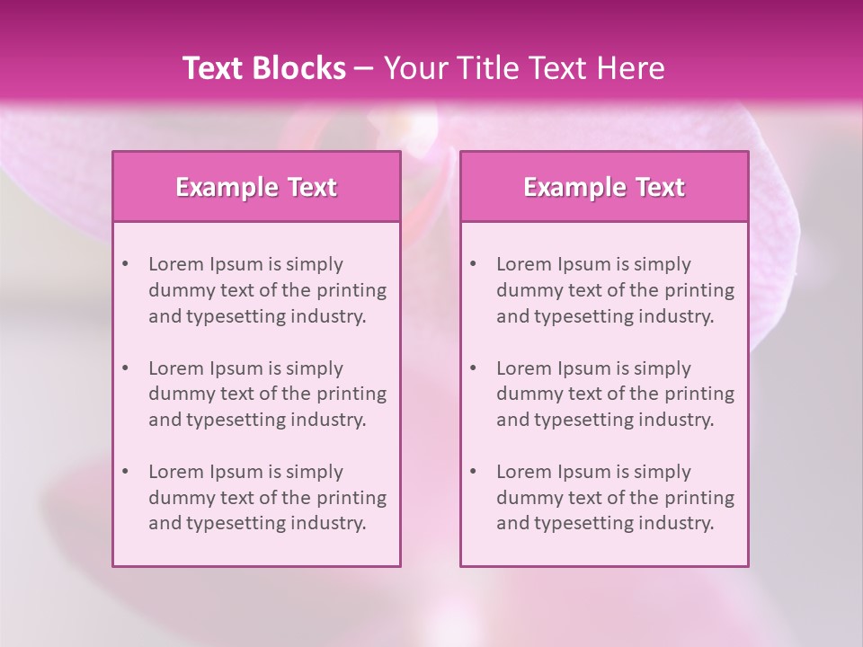 Inflorescence Fragility Ornate PowerPoint Template