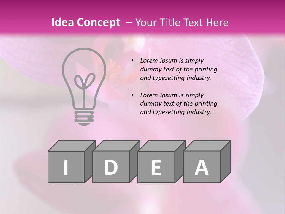 Inflorescence Fragility Ornate PowerPoint Template