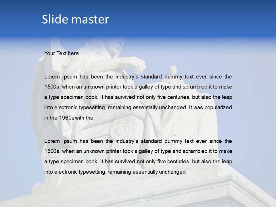 Democracy Tourist Color PowerPoint Template