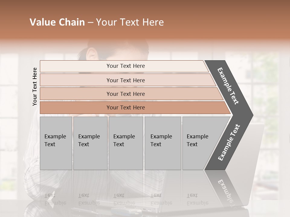 Computer Table Portrait PowerPoint Template