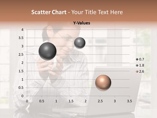 Computer Table Portrait PowerPoint Template