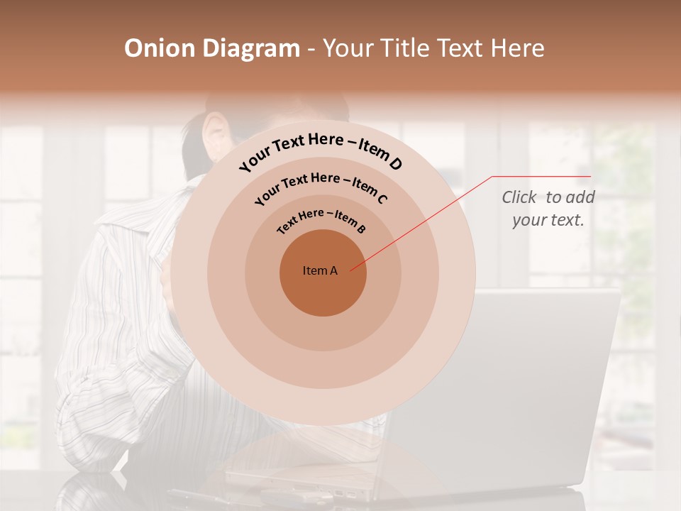 Computer Table Portrait PowerPoint Template
